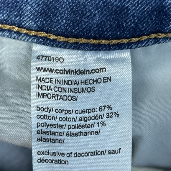 Calvin Klein Women's Size 16 High Rise Skinny Ankle Storm Blue H0860 - Picture 7 of 11